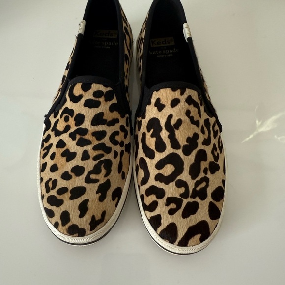 kate spade Shoes - Kate Spade Leopard Print Calf Hair Loafers Size 6.5 NWOB